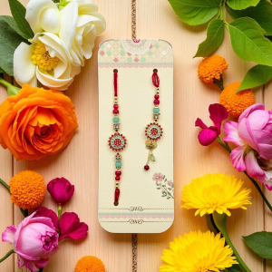 Exquisite Handmade Rakhi Set