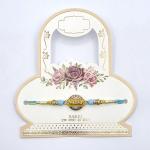 Elegant Beaded Rakhi with Decorative Centerpiece