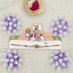 Elegant Designer Krishna Rakhi with Intricate Beadwork