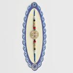 Elegant Evil Eye Rakhi with Sparkling Centerpiece