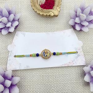 Elegant Peacock Rakhi Bracelet