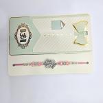 Elegant Pink and Silver Rakhi for Raksha Bandhan