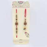 Elegant Rakhi Set for Brother & Bhabhi