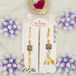 Elegant Square Rakhi Set for Raksha Bandhan