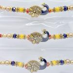 Exquisite Peacock Rakhi Set