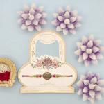 Exquisite Rakhi with Embellished Centerpiece