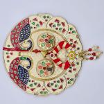 Handmade Rakhi - Traditional Red and Gold Design