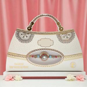 Multi-Color Beaded Designer Rakhi