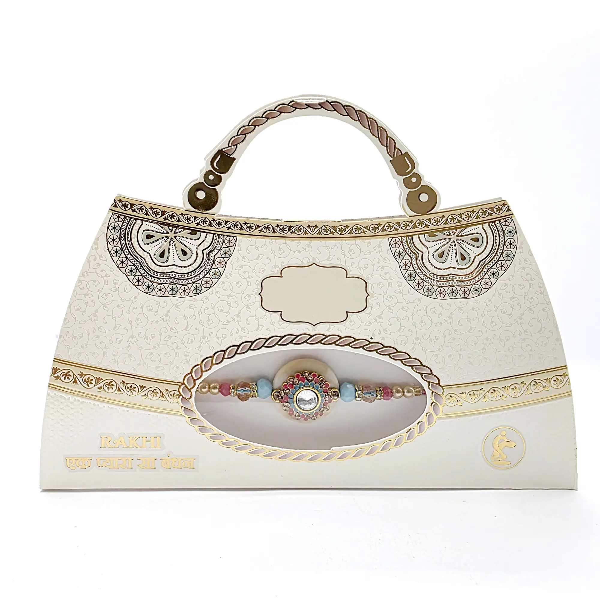 Multi-Color Beaded Designer Rakhi