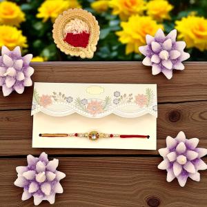 Sparkling Stone & Bead Designer Rakhi