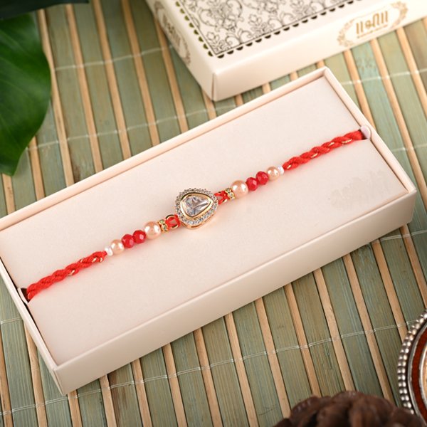 AMERICAN DIAMOND KUNDAN RAKHI