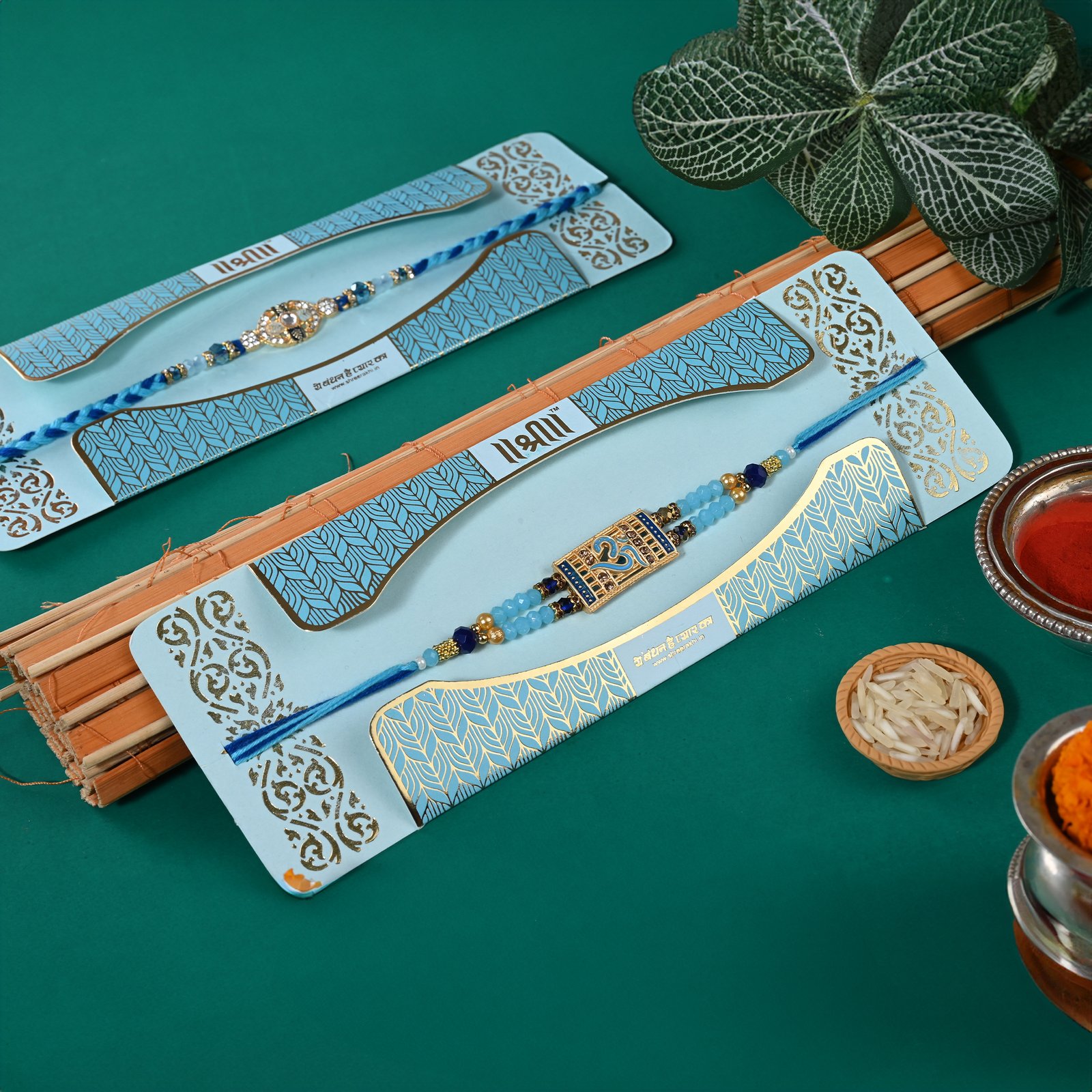 Blue OM Rakhi