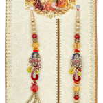 Elegant Peacock Rakhi Set