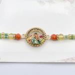 Divine Lord Ganesha Rakhi with Roli Chawal