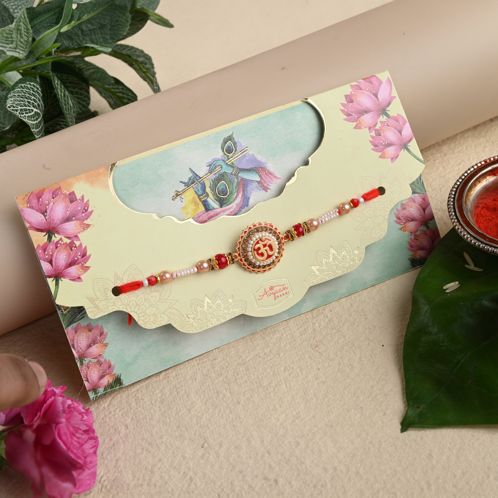 Red OM Rakhi