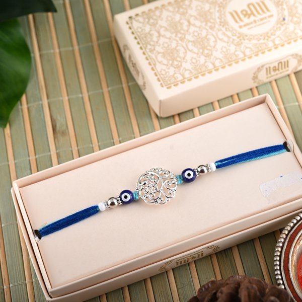 Silver Evil Eye Rakhi