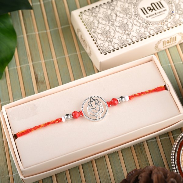 Silver Ganesha Rakhi